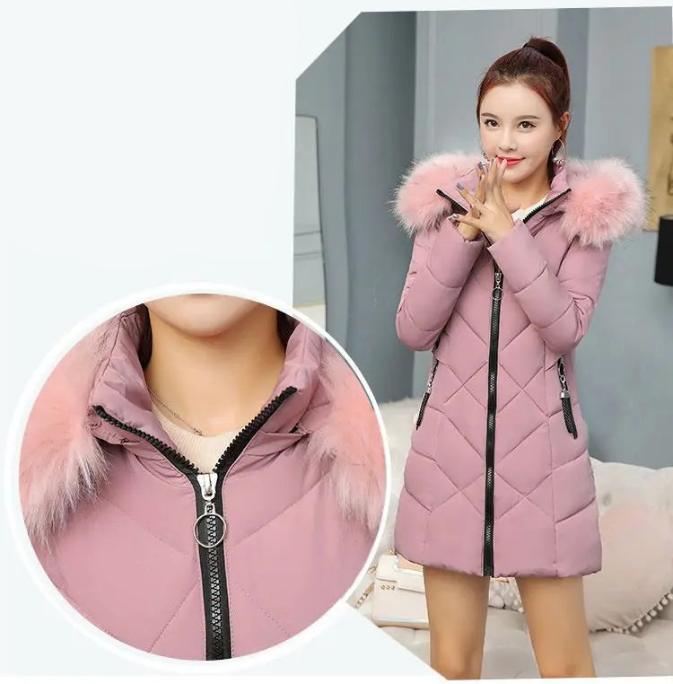 Winter New Fashion Long Cotton-Padded Coat – Women’s Casual Hooded Parka