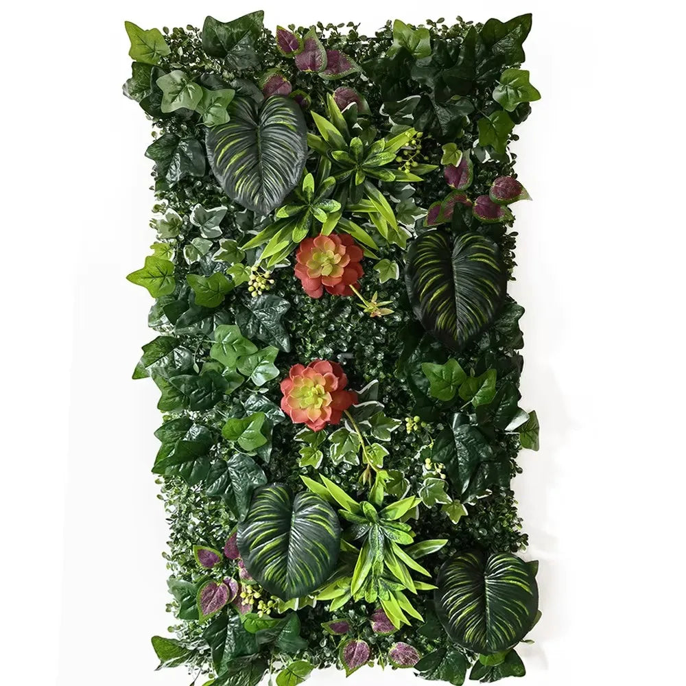 50 × 100cm Artificial Grass Wall Panel – Realistic Faux Greenery Plant Mat for Home, Wedding & Garden Decoration