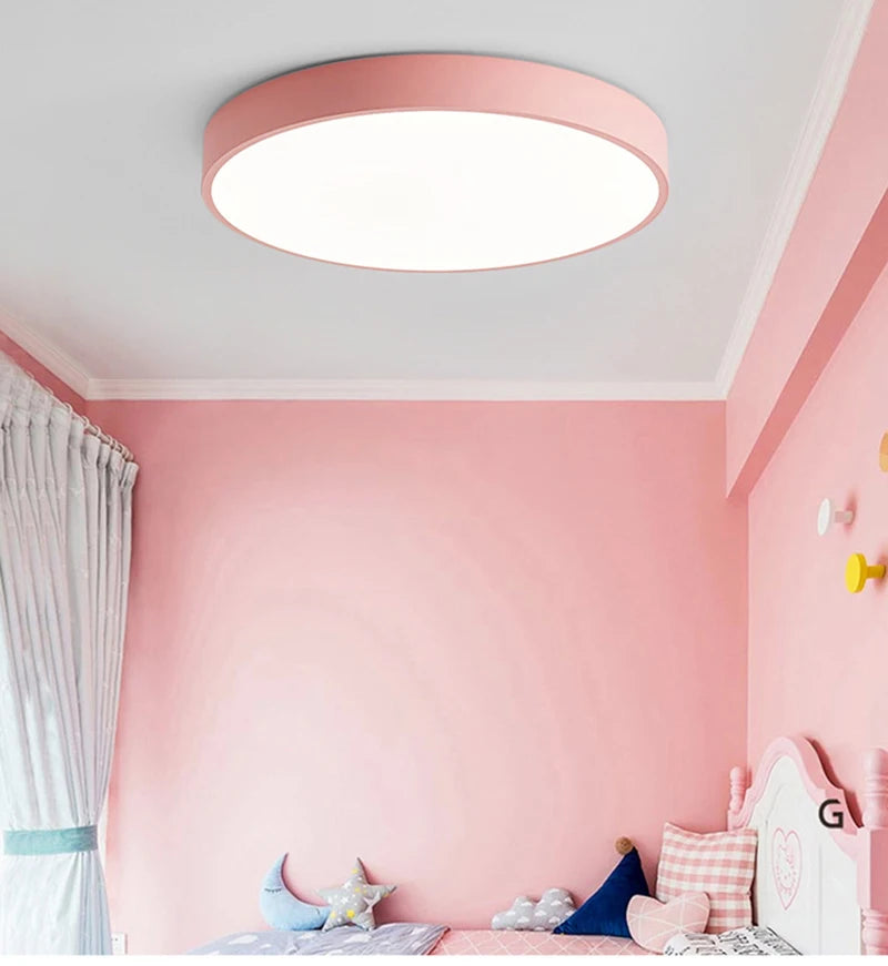 Macaron LED Nordic Ceiling Light – Modern Minimalist Lighting for Home