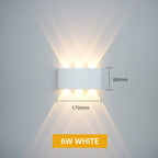Waterproof IP65 LED Wall Lamp – 8W/12W Aluminum Outdoor Garden & Indoor Light for Bedroom, Living Room, Stairs