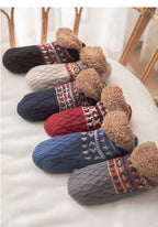 Super Warm Non-Slip Winter Slipper Socks – Fluffy Fleece Home Socks for Men & Women