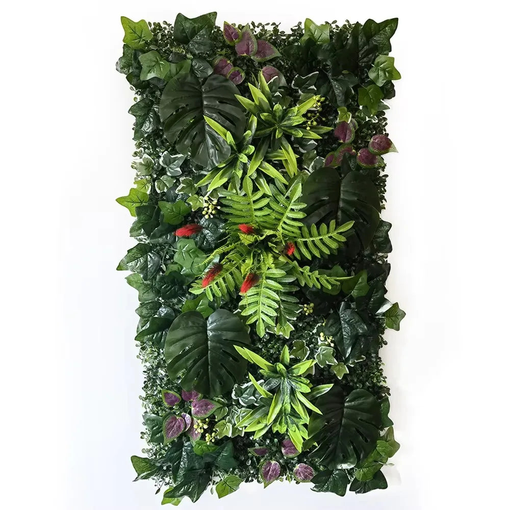 50 × 100cm Artificial Grass Wall Panel – Realistic Faux Greenery Plant Mat for Home, Wedding & Garden Decoration