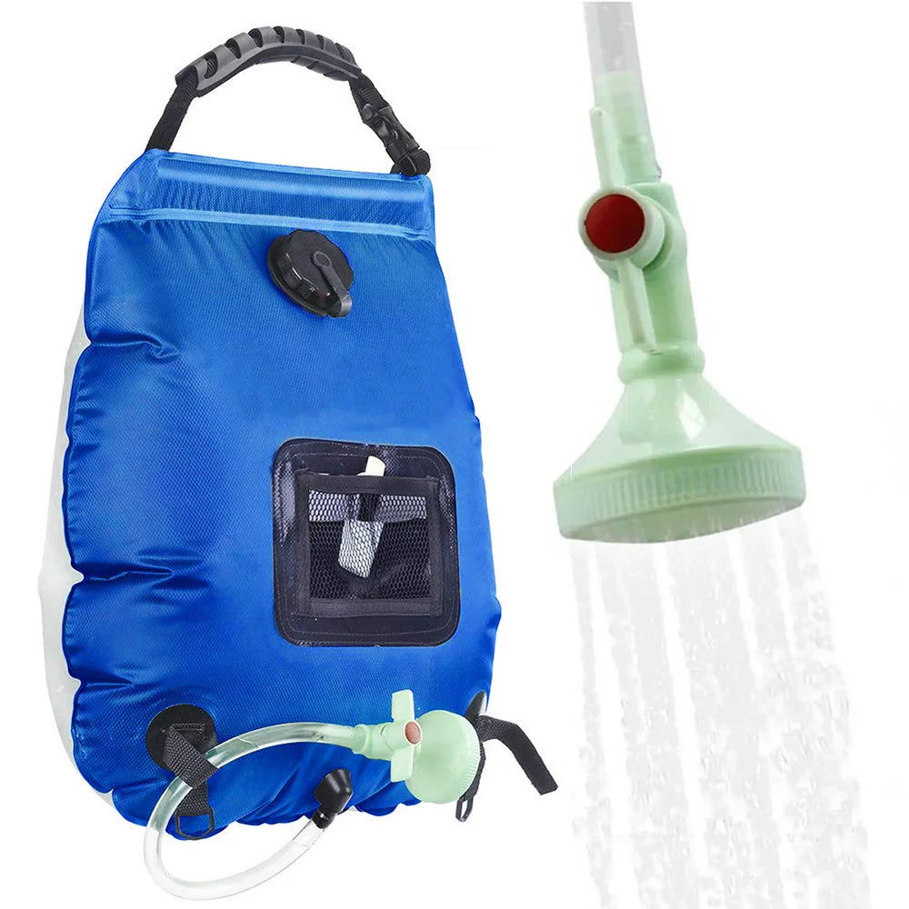 Solar Shower Bag 20L – Portable Outdoor Camping Solar Heated Shower