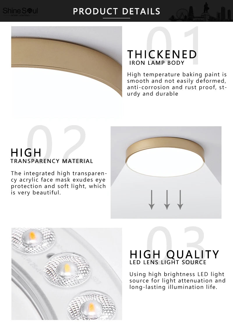 Macaron LED Nordic Ceiling Light – Modern Minimalist Lighting for Home