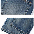 Autumn Gradient Distressed Jeans for Men – Comfort Cotton Vintage Style