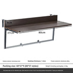 Space Saving Adjustable Height Folding Balcony Table – Hanging Railing Desk for Small Spaces