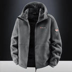 Men’s Outdoor Sport Sweatshirt Jacket – Warm Fleece Liner & Windproof Softshell