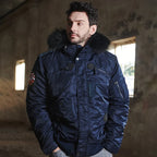 MGP Men’s Winter Warm Jacket with Natural Fur Hood