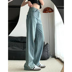 Girls Fashion Baggy High Waist Jeans