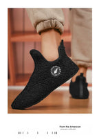 Men's Winter High-Top Plush Slippers – Warm, Lightweight & Non-Slip Indoor Outdoor Shoes