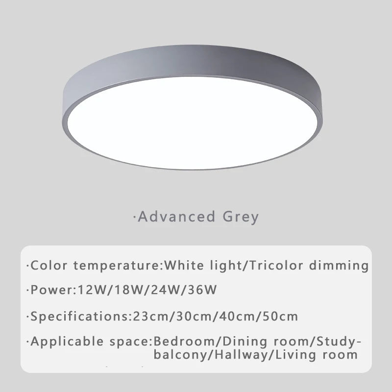 Macaron LED Nordic Ceiling Light – Modern Minimalist Lighting for Home