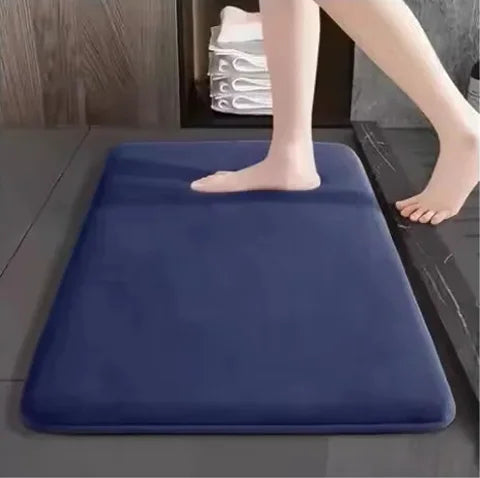 Thickened Super Absorbent Bathroom Floor Mat – Non-Slip Quick Dry Flannel Rug