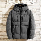 Men’s Trendy Short Cotton Jacket – Korean Style Loose Fit Winter Coat, Casual Autumn Outerwear