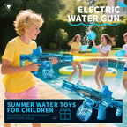 Simulated Recoil Electric Water Gun Toy with Automatic Lights & Water Spray Feature