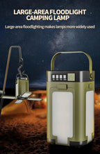 Multifunctional 4-Leaf Foldable Camping Lantern – Solar Rechargeable Outdoor Emergency Light