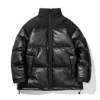 COMXZ 2025 Stand Collar Puffer Jacket – Unisex American Style Winter Coat