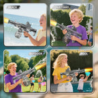 Simulated Recoil Electric Water Gun Toy with Automatic Lights & Water Spray Feature