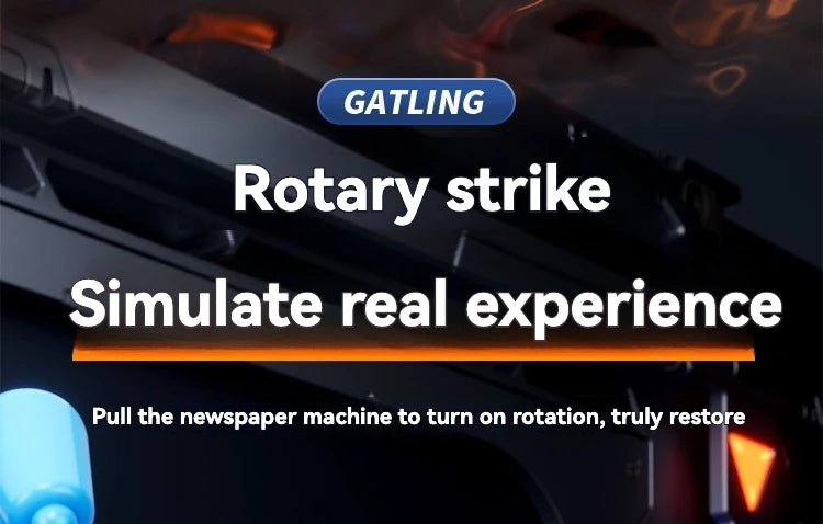 Rotating Spitfire Gatling Electric Water Gun – High-Pressure Continuous Pulse Water Blaster