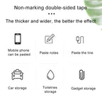 Nano Double-Sided Adhesive Tape – Extra Strong Reusable Waterproof Clear Mounting Tape