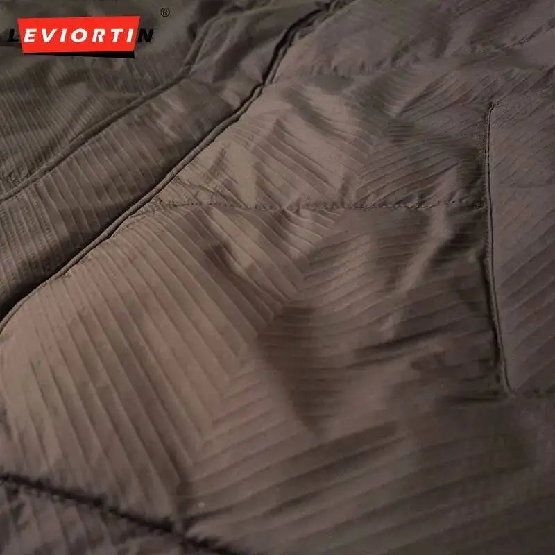 Men’s Winter Down Jacket – Thick Warm White Duck Down Puffer Coat with Hood, Windproof & Cold-Proof