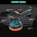 Cordless Car Buffer & Polisher Kit – Dual Battery Electric Polishing Machine with Variable Speed Control