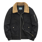 Men’s Cotton Winter Jacket – Thick Casual Cotton-Padded Lapel Coat