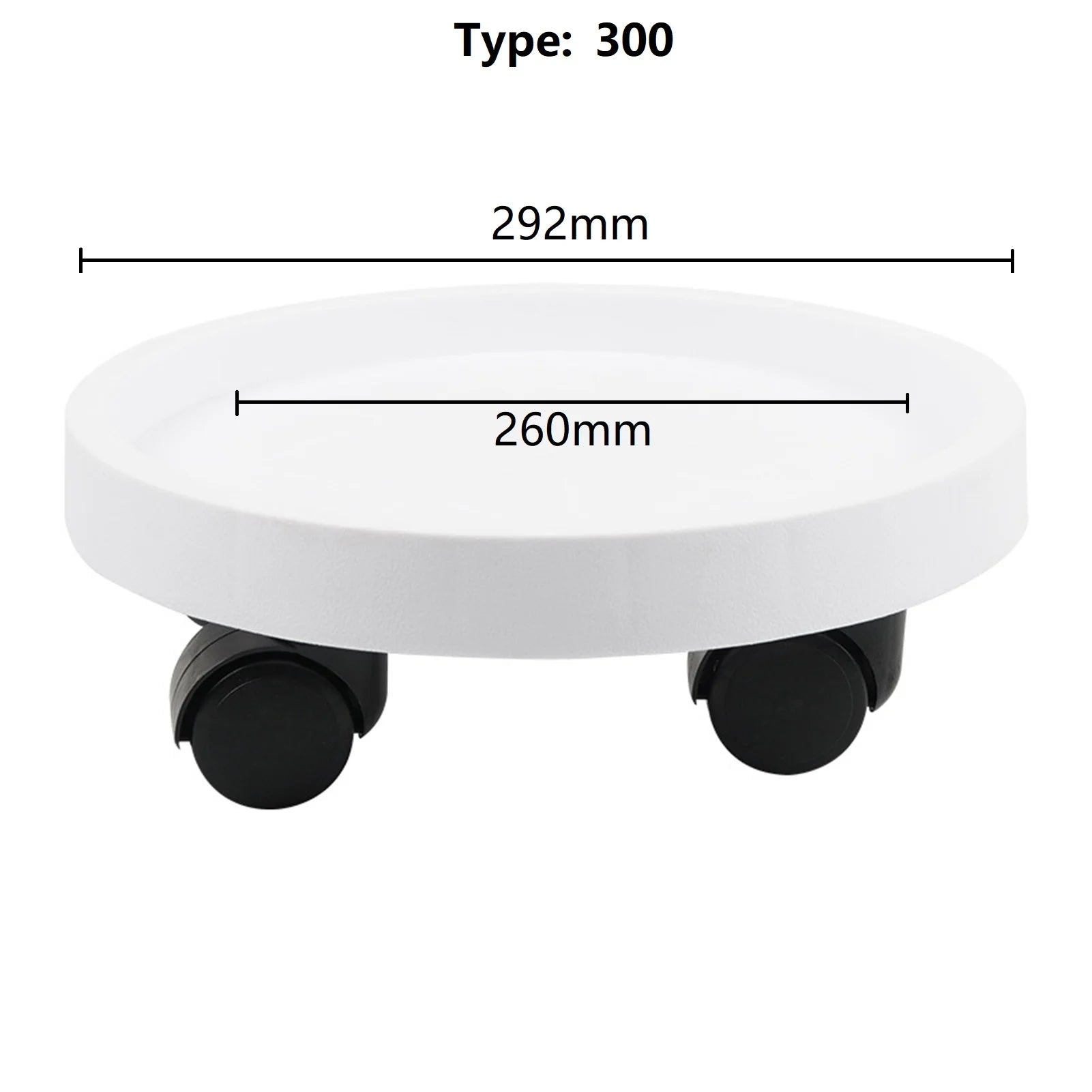 Round Movable Flower Pot Stand Tray with Wheels Heavy Duty Planter Bonsai Pot Mobile Tray Multifunctional Flower Disc Base