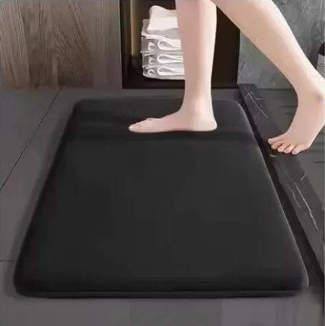 Thickened Super Absorbent Bathroom Floor Mat – Non-Slip Quick Dry Flannel Rug