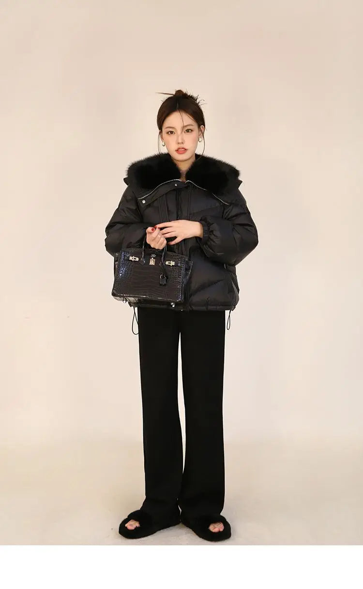 2025 New Women’s Short Cotton-Padded Winter Coat – Korean Loose Fit