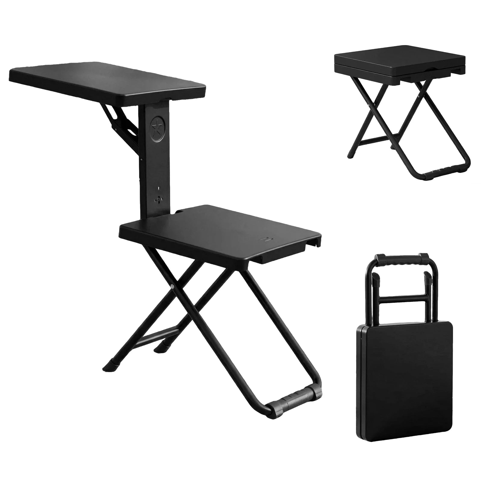 2-in-1 Foldable Seat with Side Table – Heavy Duty Portable Camping & Balcony Chair (150kg Capacity)