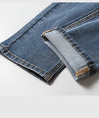 Cotton Stretch Jeans for Men – Classic Retro Slim Straight Fit