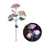 Lampes solaires d'extérieur à 3 têtes pour jardin – Lampe LED florale pour pelouse pour mariage, fête et décoration de vacances
