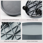 Round Movable Flower Pot Stand Tray with Wheels Heavy Duty Planter Bonsai Pot Mobile Tray Multifunctional Flower Disc Base