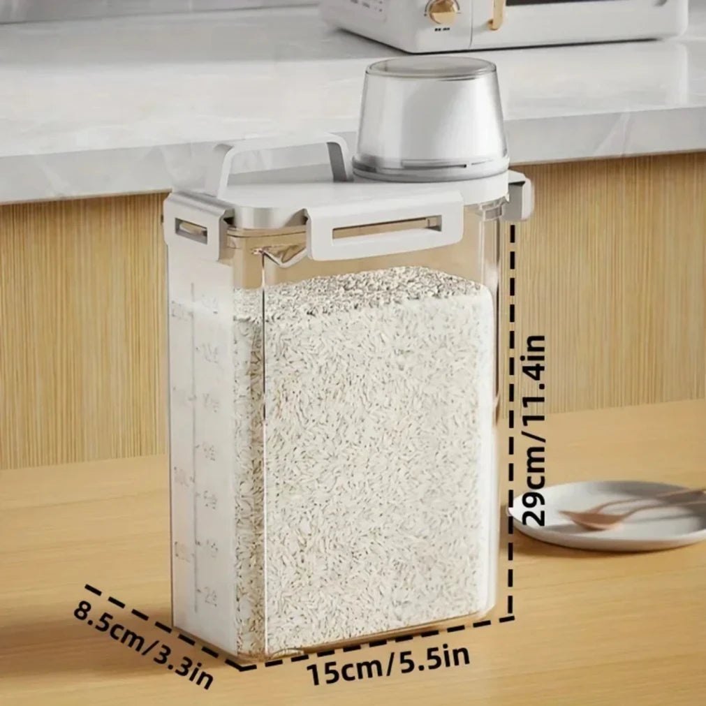 2.5L Food Grade Grain Storage Box – Airtight Rice & Miscellaneous Storage Tank