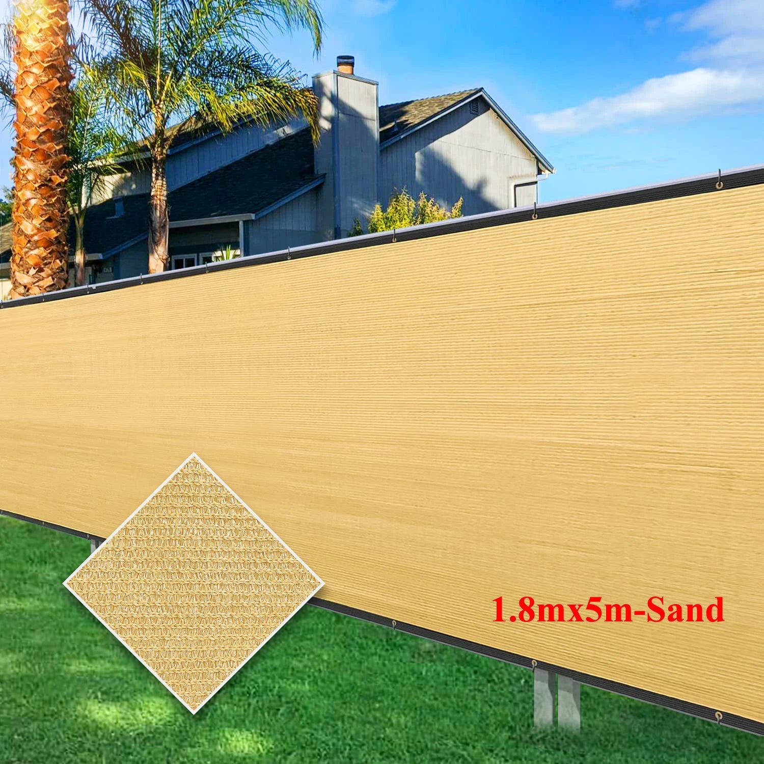 Green Fence Privacy Screen Windscreen – Heavy Duty Outdoor Privacy Barrier