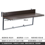 Space Saving Adjustable Height Folding Balcony Table – Hanging Railing Desk for Small Spaces