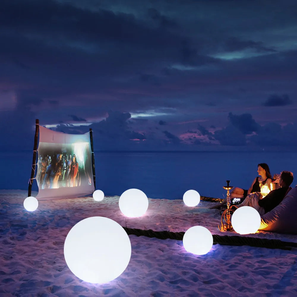 Waterdichte LED Tuinbollamp – Oplaadbare Buitenlamp voor Feesten, Bruiloften en Tuindecoratie