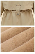 New Women Winter Jacket – Slim Long Coat with Big Fur Collar