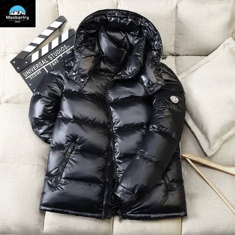 2025 Winter New Puffer Jacket – Unisex Duck Down Hooded Coat