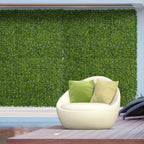 Outsunny 12PCS Artificial Boxwood Wall Panels – 50×50cm Faux Grass Privacy Fence Screen