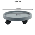 Round Movable Flower Pot Stand Tray with Wheels Heavy Duty Planter Bonsai Pot Mobile Tray Multifunctional Flower Disc Base