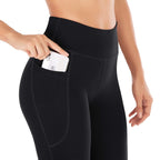 Women’s High Waist Yoga Pants – 4-Way Stretch Leggings with Pockets, Tummy Control