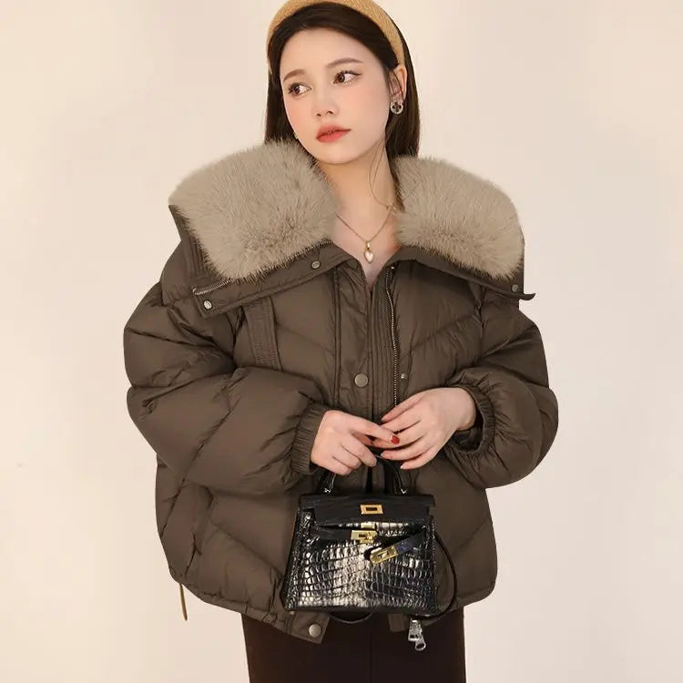 2025 New Women’s Short Cotton-Padded Winter Coat – Korean Loose Fit