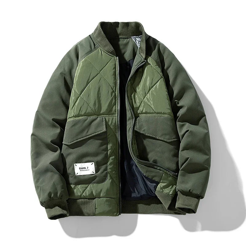 Men’s Thick Warm Puffer Jacket – Casual Autumn & Winter Outerwear