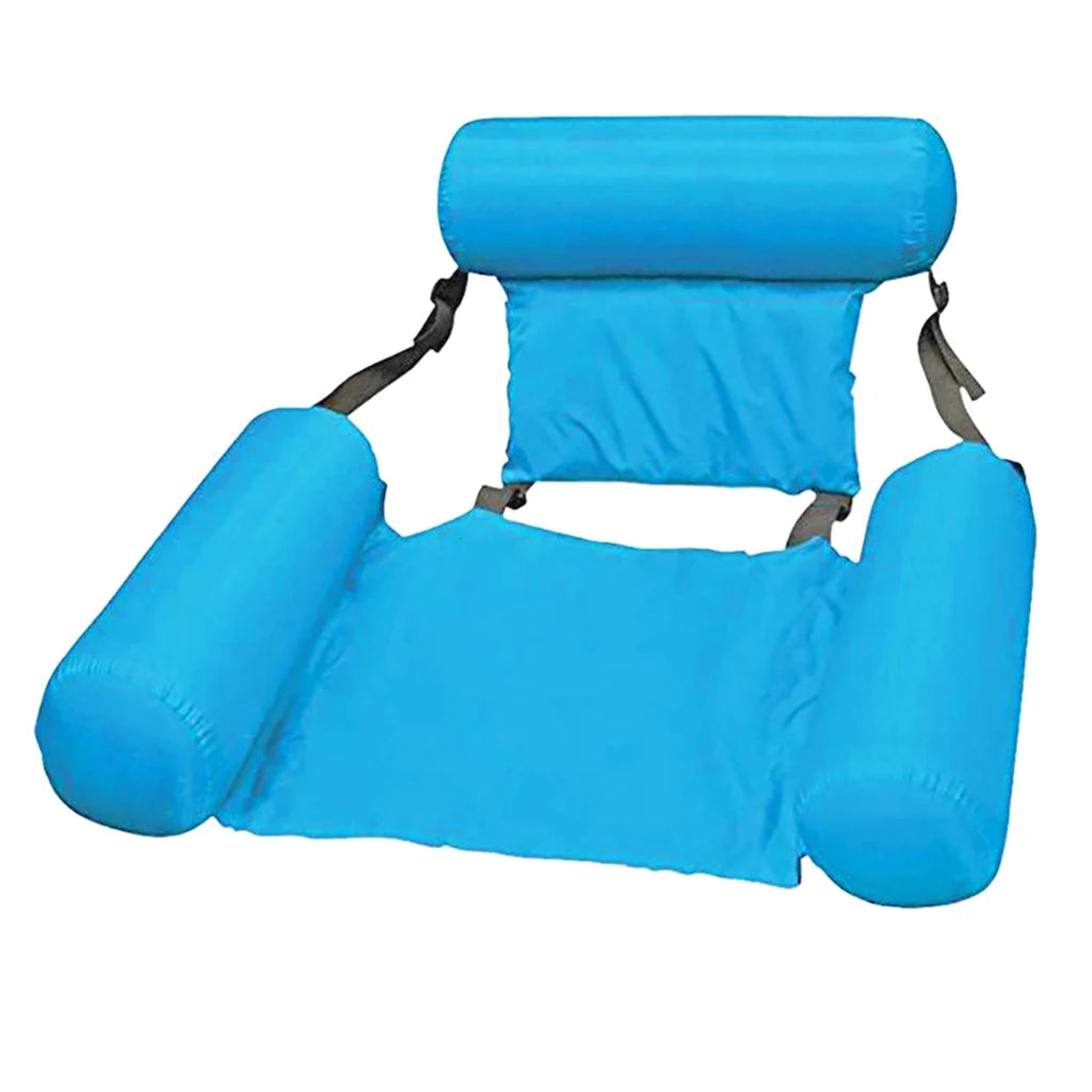 Inflatable Water Hammock Floating Bed – Portable Pool Lounge Chair for Adults