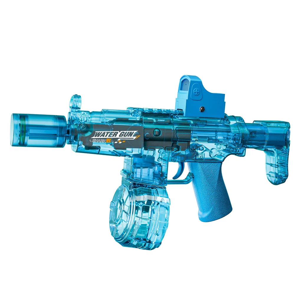 Simulated Recoil Electric Water Gun Toy with Automatic Lights & Water Spray Feature