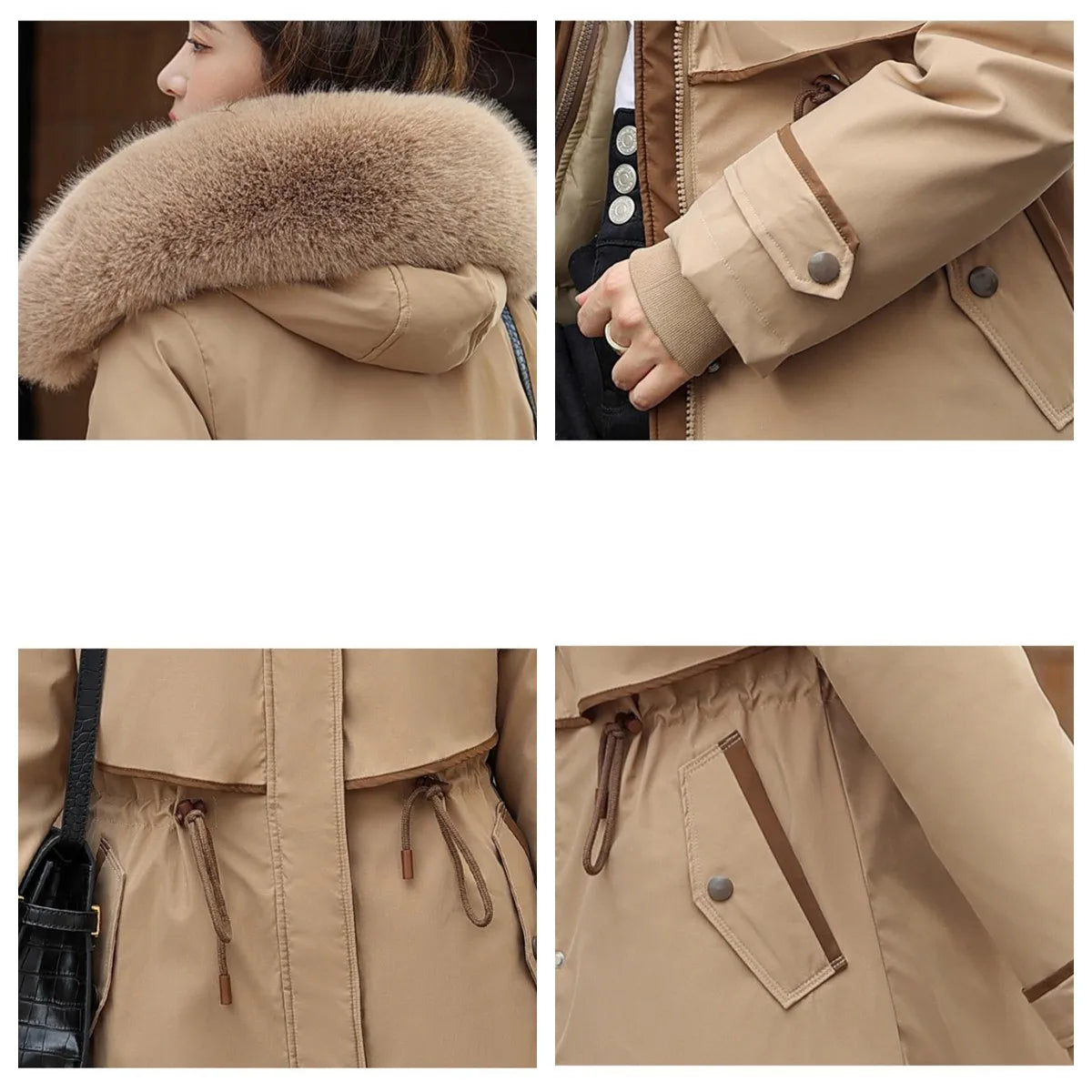 Women’s Winter Detachable Lining Parka – Warm, Stylish & Versatile