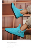 Men's Winter High-Top Plush Slippers – Warm, Lightweight & Non-Slip Indoor Outdoor Shoes