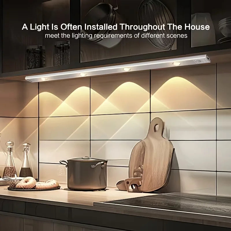 Smart Induction LED Light Strips – Motion Sensor Cabinet, Wardrobe & Bedside Lighting
