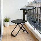 2-in-1 Foldable Seat with Side Table – Heavy Duty Portable Camping & Balcony Chair (150kg Capacity)